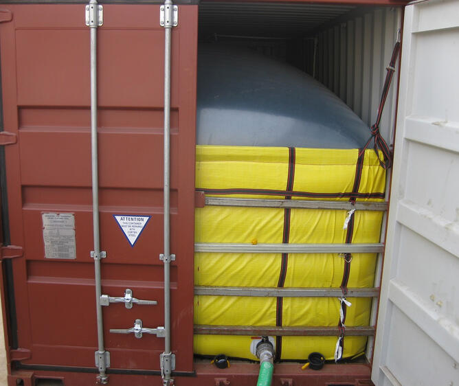 Destinação de Flex Tanks